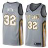 Gray Jeff Green Cavaliers #32 Twill Basketball Jersey FREE SHIPPING