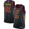 Black Jose Calderon Cavaliers #81 Twill Basketball Jersey FREE SHIPPING