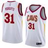 White Fred Roberts Twill Basketball Jersey -Cavaliers #31 Roberts Twill Jerseys, FREE SHIPPING