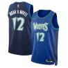 2021/22 City Edition Luc Mbah a Moute Twill Basketball Jersey -Timberwolves #12 Mbah a Moute Twill Jerseys, FREE SHIPPING