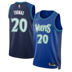 2021/22 City Edition Jim Thomas Twill Basketball Jersey -Timberwolves #20 Thomas Twill Jerseys, FREE SHIPPING