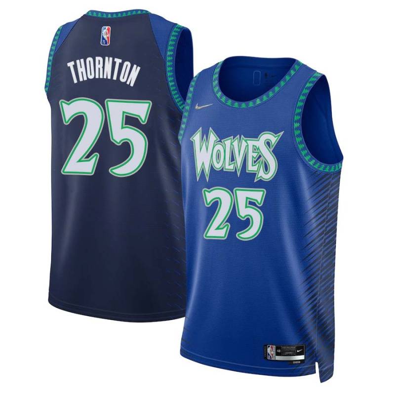 2021/22 City Edition Bob Thornton Twill Basketball Jersey -Timberwolves #25 Thornton Twill Jerseys, FREE SHIPPING