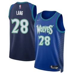 2021/22 City Edition Andrew Lang Twill Basketball Jersey -Timberwolves #28 Lang Twill Jerseys, FREE SHIPPING