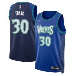 2021/22 City Edition Tellis Frank Twill Basketball Jersey -Timberwolves #30 Frank Twill Jerseys, FREE SHIPPING