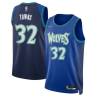 2021/22 City Edition Karl-Anthony Towns Twill Basketball Jersey -Timberwolves #32 Towns Twill Jerseys, FREE SHIPPING