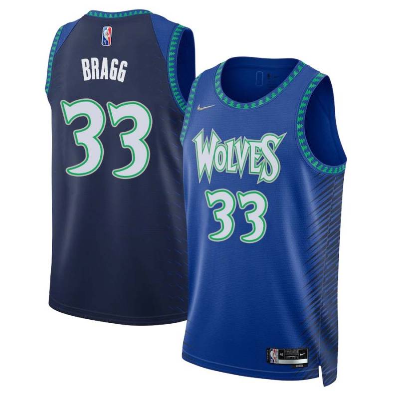 2021/22 City Edition Marques Bragg Twill Basketball Jersey -Timberwolves #33 Bragg Twill Jerseys, FREE SHIPPING