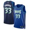 2021/22 City Edition Dante Cunningham Twill Basketball Jersey -Timberwolves #33 Cunningham Twill Jerseys, FREE SHIPPING