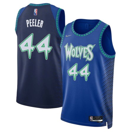 2021/22 City Edition Anthony Peeler Twill Basketball Jersey -Timberwolves #44 Peeler Twill Jerseys, FREE SHIPPING