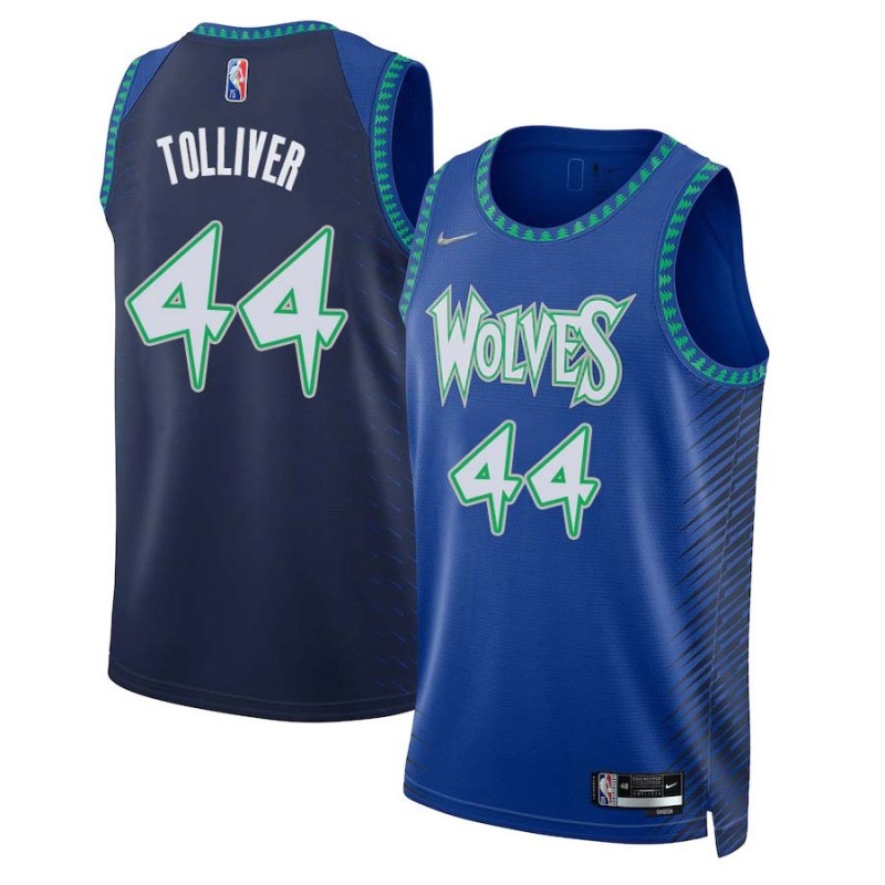 2021/22 City Edition Anthony Tolliver Twill Basketball Jersey -Timberwolves #44 Tolliver Twill Jerseys, FREE SHIPPING