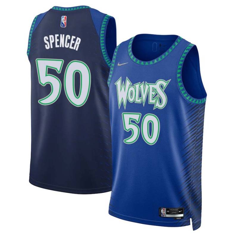 2021/22 City Edition Felton Spencer Twill Basketball Jersey -Timberwolves #50 Spencer Twill Jerseys, FREE SHIPPING