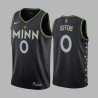 2020-21City Othyus Jeffers Twill Basketball Jersey -Timberwolves #0 Jeffers Twill Jerseys, FREE SHIPPING