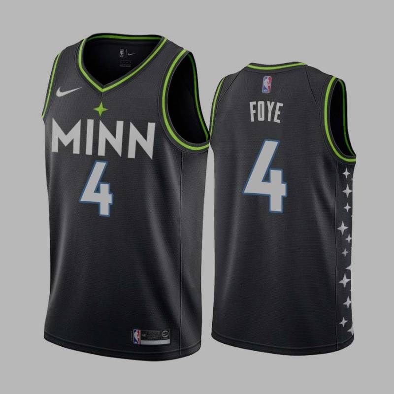 2020-21City Randy Foye Twill Basketball Jersey -Timberwolves #4 Foye Twill Jerseys, FREE SHIPPING