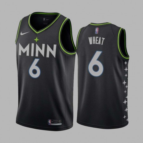 2020-21City DeJuan Wheat Twill Basketball Jersey -Timberwolves #6 Wheat Twill Jerseys, FREE SHIPPING