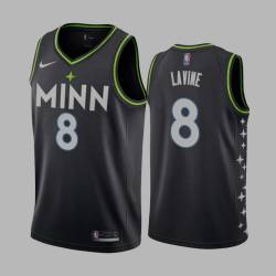 2020-21City Zach LaVine Twill Basketball Jersey -Timberwolves #8 LaVine Twill Jerseys, FREE SHIPPING