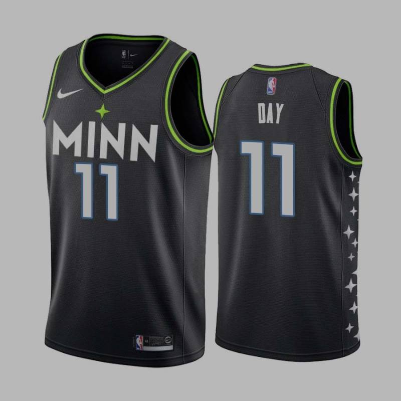 2020-21City Todd Day Twill Basketball Jersey -Timberwolves #11 Day Twill Jerseys, FREE SHIPPING