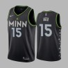 2020-21City Maurice Ager Twill Basketball Jersey -Timberwolves #15 Ager Twill Jerseys, FREE SHIPPING