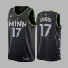 2020-21City Lou Amundson Twill Basketball Jersey -Timberwolves #17 Amundson Twill Jerseys, FREE SHIPPING