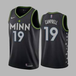 2020-21City Tony Campbell Twill Basketball Jersey -Timberwolves #19 Campbell Twill Jerseys, FREE SHIPPING