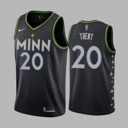 2020-21City Gary Trent Twill Basketball Jersey -Timberwolves #20 Trent Twill Jerseys, FREE SHIPPING