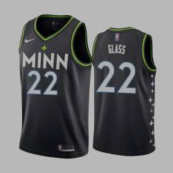 2020-21City Gerald Glass Twill Basketball Jersey -Timberwolves #22 Glass Twill Jerseys, FREE SHIPPING