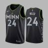 2020-21City Andre Miller Twill Basketball Jersey -Timberwolves #24 Miller Twill Jerseys, FREE SHIPPING