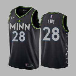 2020-21City Andrew Lang Twill Basketball Jersey -Timberwolves #28 Lang Twill Jerseys, FREE SHIPPING