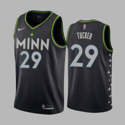 2020-21City Alando Tucker Twill Basketball Jersey -Timberwolves #29 Tucker Twill Jerseys, FREE SHIPPING