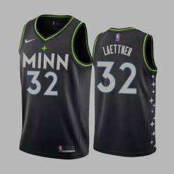 2020-21City Christian Laettner Twill Basketball Jersey -Timberwolves #32 Laettner Twill Jerseys, FREE SHIPPING