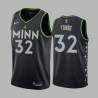 2020-21City Karl-Anthony Towns Twill Basketball Jersey -Timberwolves #32 Towns Twill Jerseys, FREE SHIPPING