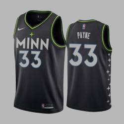 2020-21City Adreian Payne Twill Basketball Jersey -Timberwolves #33 Payne Twill Jerseys, FREE SHIPPING