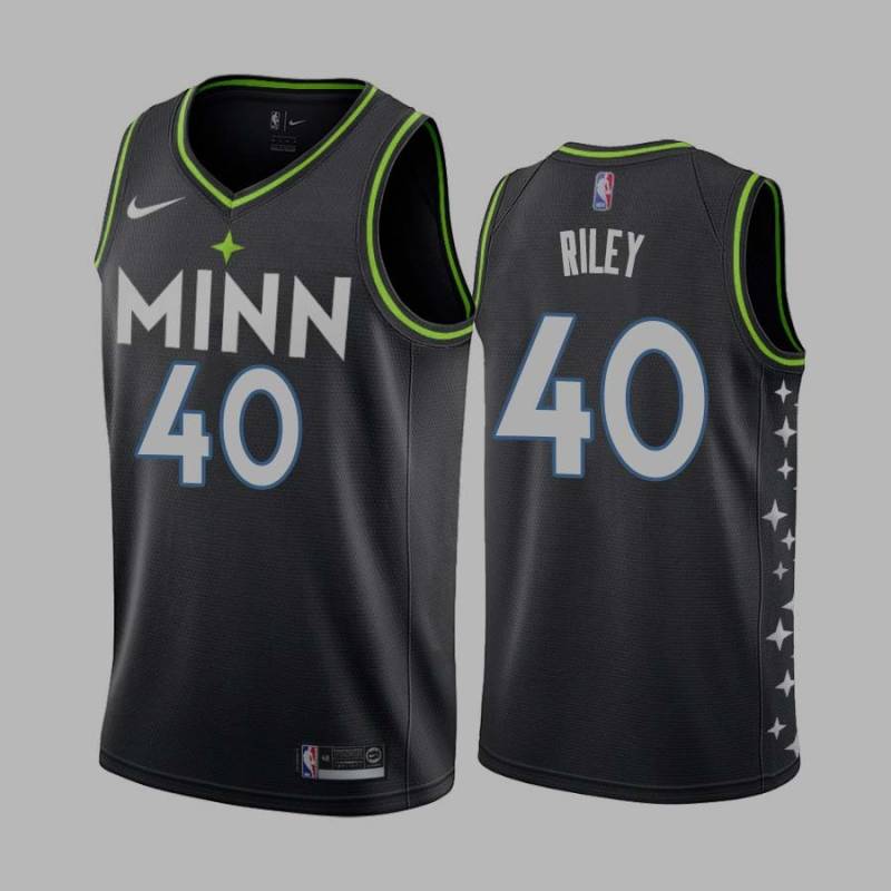 2020-21City Eric Riley Twill Basketball Jersey -Timberwolves #40 Riley Twill Jerseys, FREE SHIPPING