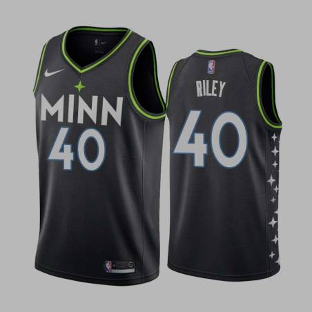 2020-21City Eric Riley Twill Basketball Jersey -Timberwolves #40 Riley Twill Jerseys, FREE SHIPPING