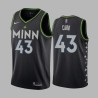 2020-21City Chris Carr Twill Basketball Jersey -Timberwolves #43 Carr Twill Jerseys, FREE SHIPPING