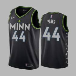 2020-21City Cherokee Parks Twill Basketball Jersey -Timberwolves #44 Parks Twill Jerseys, FREE SHIPPING