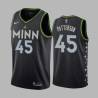 2020-21City Andrae Patterson Twill Basketball Jersey -Timberwolves #45 Patterson Twill Jerseys, FREE SHIPPING