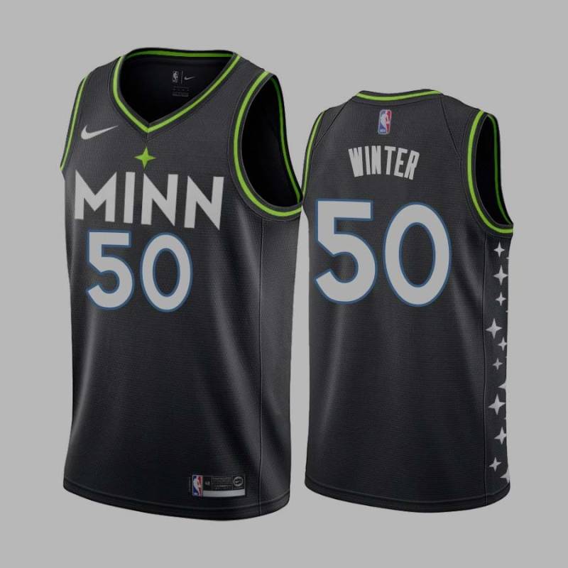 2020-21City Trevor Winter Twill Basketball Jersey -Timberwolves #50 Winter Twill Jerseys, FREE SHIPPING