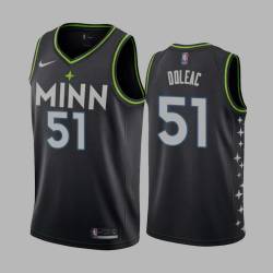 2020-21City Michael Doleac Twill Basketball Jersey -Timberwolves #51 Doleac Twill Jerseys, FREE SHIPPING