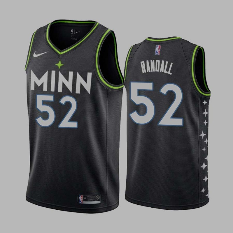 2020-21City Mark Randall Twill Basketball Jersey -Timberwolves #52 Randall Twill Jerseys, FREE SHIPPING