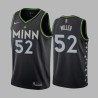 2020-21City Brad Miller Twill Basketball Jersey -Timberwolves #52 Miller Twill Jerseys, FREE SHIPPING