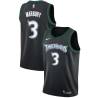 Black_Throwback Stephon Marbury Twill Basketball Jersey -Timberwolves #3 Marbury Twill Jerseys, FREE SHIPPING