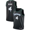 Black_Throwback Chauncey Billups Twill Basketball Jersey -Timberwolves #4 Billups Twill Jerseys, FREE SHIPPING