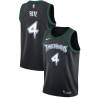Black_Throwback Randy Foye Twill Basketball Jersey -Timberwolves #4 Foye Twill Jerseys, FREE SHIPPING
