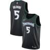 Black_Throwback Anthony Goldwire Twill Basketball Jersey -Timberwolves #5 Goldwire Twill Jerseys, FREE SHIPPING