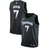 Black_Throwback Stanley Jackson Twill Basketball Jersey -Timberwolves #7 Jackson Twill Jerseys, FREE SHIPPING