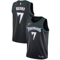 Black_Throwback Greg Buckner Twill Basketball Jersey -Timberwolves #7 Buckner Twill Jerseys, FREE SHIPPING