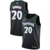 Black_Throwback Tom Hammonds Twill Basketball Jersey -Timberwolves #20 Hammonds Twill Jerseys, FREE SHIPPING