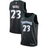 Black_Throwback Trenton Hassell Twill Basketball Jersey -Timberwolves #23 Hassell Twill Jerseys, FREE SHIPPING