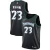 Black_Throwback Shelden Williams Twill Basketball Jersey -Timberwolves #23 Williams Twill Jerseys, FREE SHIPPING