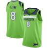 Green Zach LaVine Twill Basketball Jersey -Timberwolves #8 LaVine Twill Jerseys, FREE SHIPPING