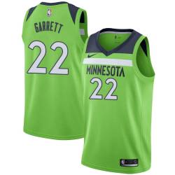 Green Dean Garrett Twill Basketball Jersey -Timberwolves #22 Garrett Twill Jerseys, FREE SHIPPING